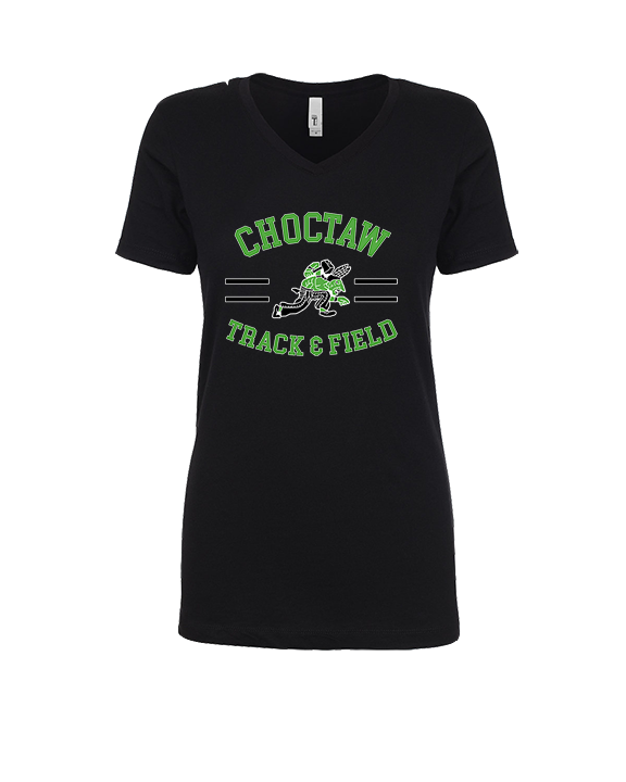 Choctaw HS Track & Field Curve - Womens V-Neck