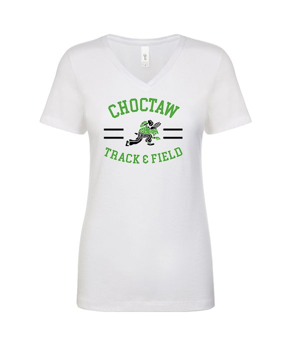Choctaw HS Track & Field Curve - Womens V-Neck