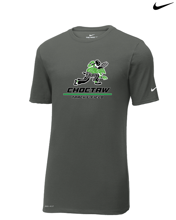Choctaw HS Track & Field Split - Mens Nike Cotton Poly Tee