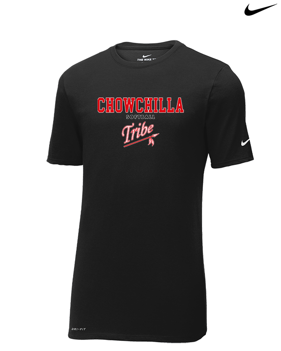 Chowchilla HS Softball Block - Mens Nike Cotton Poly Tee