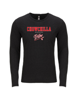 Chowchilla HS Softball Block - Tri-Blend Long Sleeve