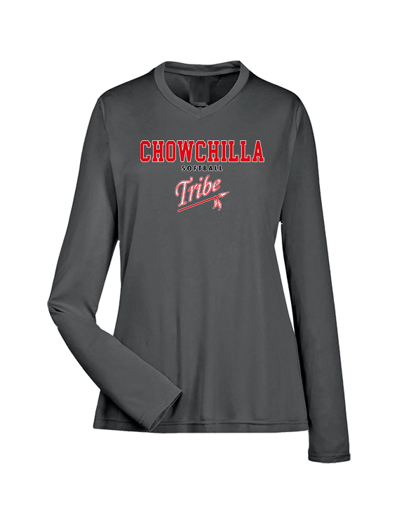 Chowchilla HS Softball Block - Womens Performance Longsleeve