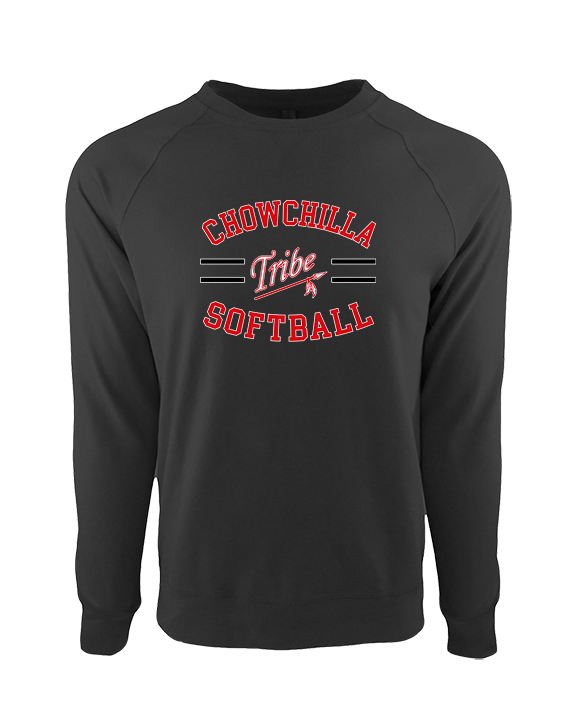Chowchilla HS Softball Curve - Crewneck Sweatshirt