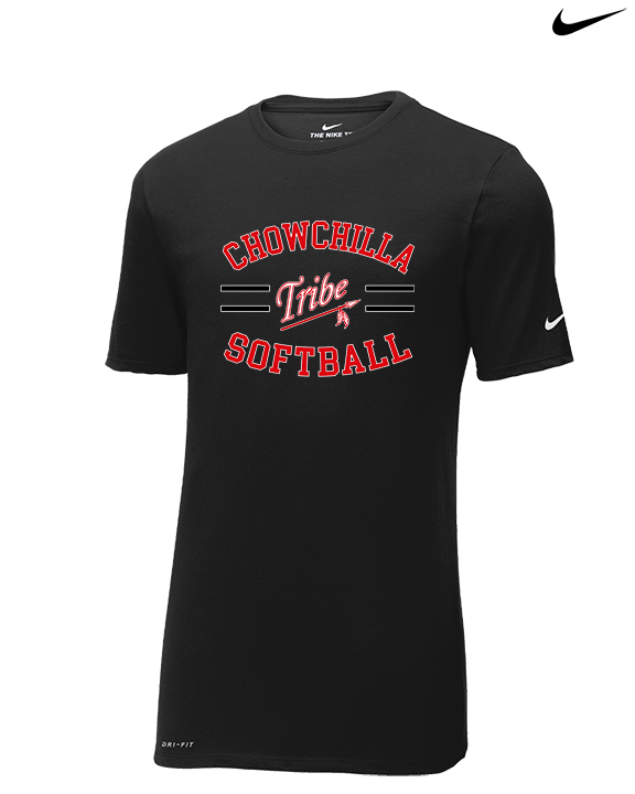 Chowchilla HS Softball Curve - Mens Nike Cotton Poly Tee