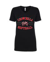 Chowchilla HS Softball Curve - Womens Vneck