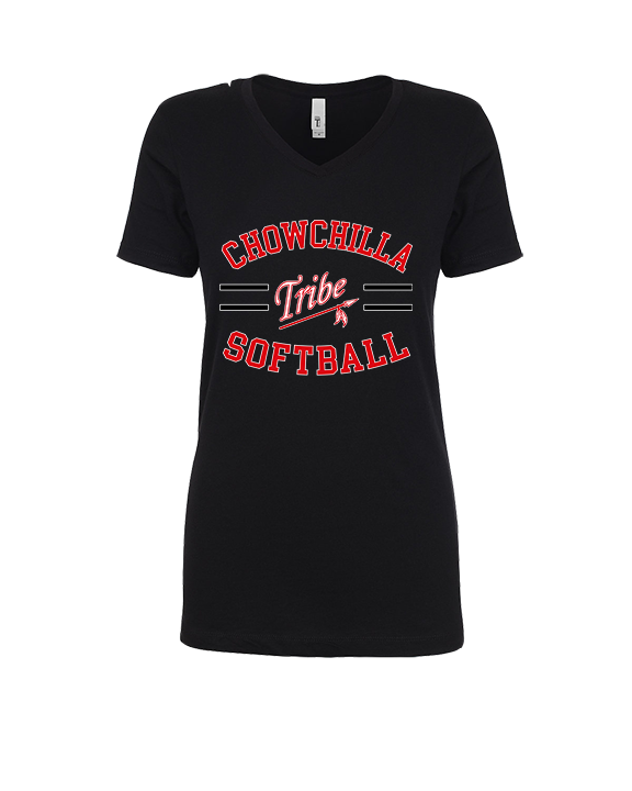 Chowchilla HS Softball Curve - Womens Vneck
