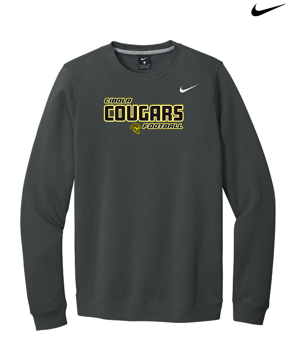 Cibola HS Football Bold - Mens Nike Crewneck