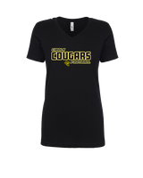 Cibola HS Football Bold - Womens V-Neck