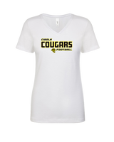 Cibola HS Football Bold - Womens V-Neck