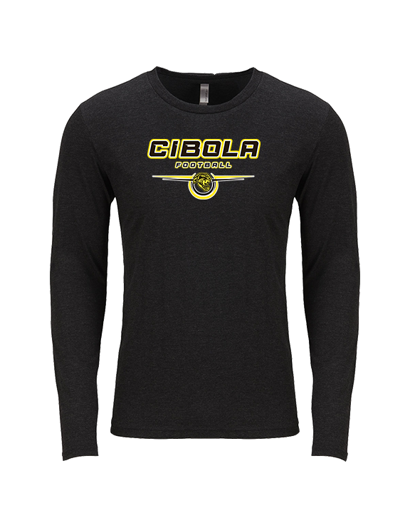 Cibola HS Football Design - Tri-Blend Long Sleeve