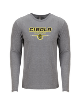 Cibola HS Football Design - Tri-Blend Long Sleeve