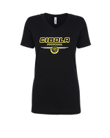 Cibola HS Football Design - Womens Vneck