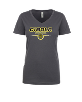 Cibola HS Football Design - Womens Vneck