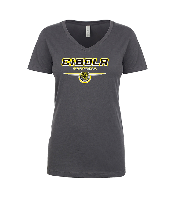 Cibola HS Football Design - Womens Vneck
