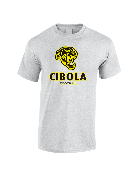 Cibola HS Football Stacked - Cotton T-Shirt