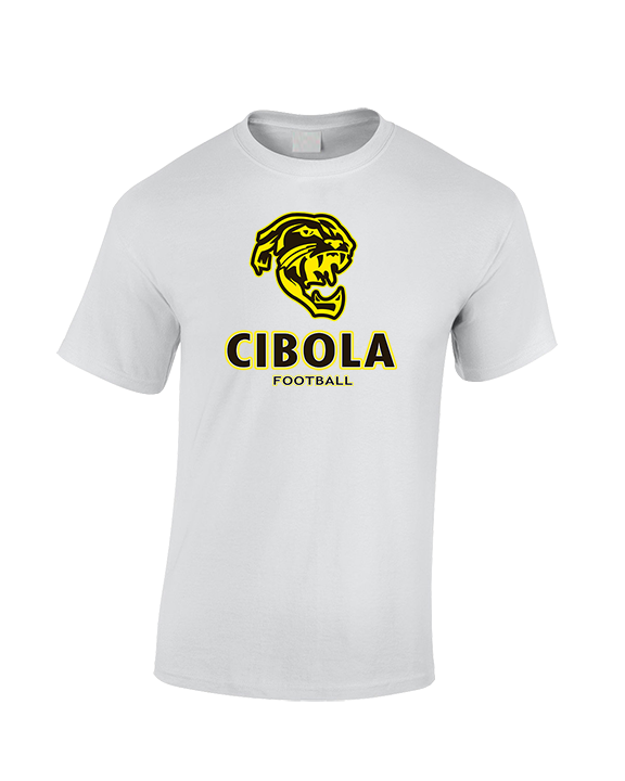 Cibola HS Football Stacked - Cotton T-Shirt