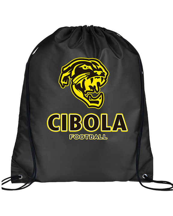Cibola HS Football Stacked - Drawstring Bag