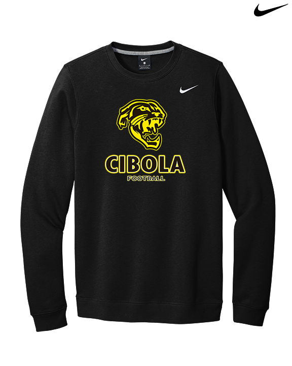 Cibola HS Football Stacked - Mens Nike Crewneck