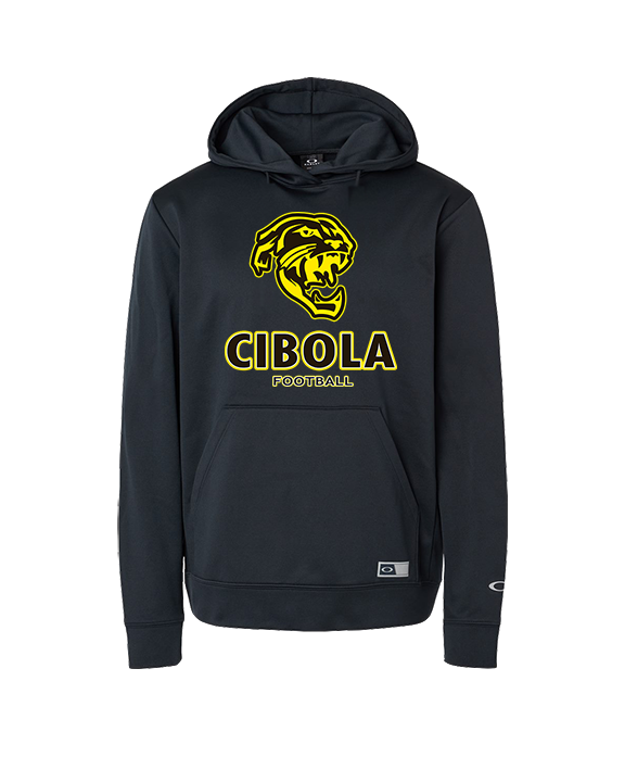 Cibola HS Football Stacked - Oakley Performance Hoodie