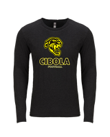 Cibola HS Football Stacked - Tri-Blend Long Sleeve