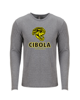 Cibola HS Football Stacked - Tri-Blend Long Sleeve