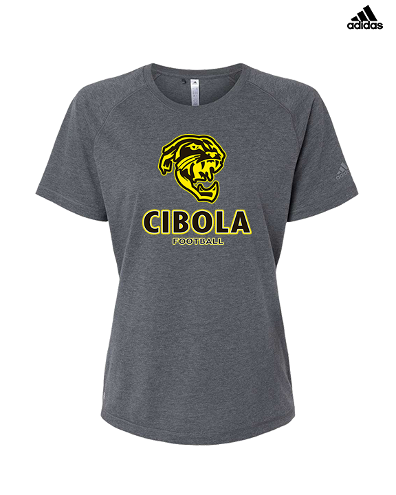 Cibola HS Football Stacked - Womens Adidas Performance Shirt