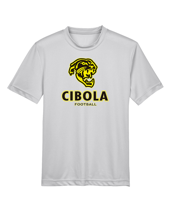 Cibola HS Football Stacked - Youth Performance Shirt