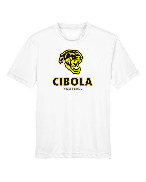 Cibola HS Football Stacked - Youth Performance Shirt