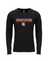 Clairemont HS Football Border - Tri-Blend Long Sleeve