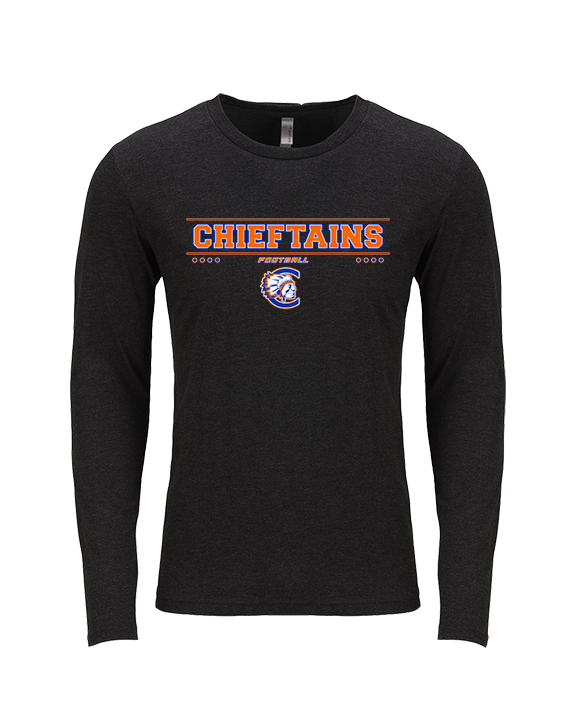 Clairemont HS Football Border - Tri-Blend Long Sleeve