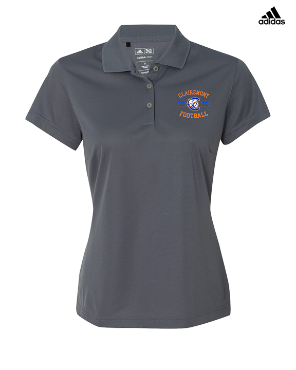 Clairemont HS Football Curve - Adidas Womens Polo