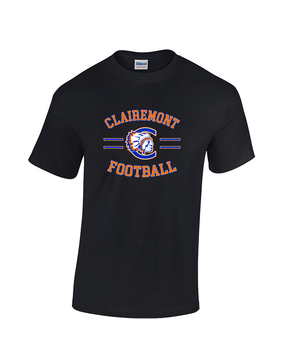 Clairemont HS Football Curve - Cotton T-Shirt