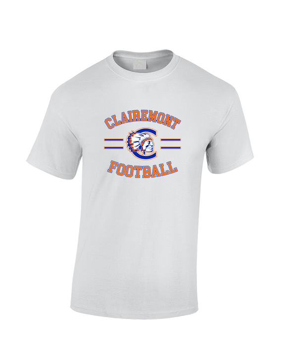 Clairemont HS Football Curve - Cotton T-Shirt