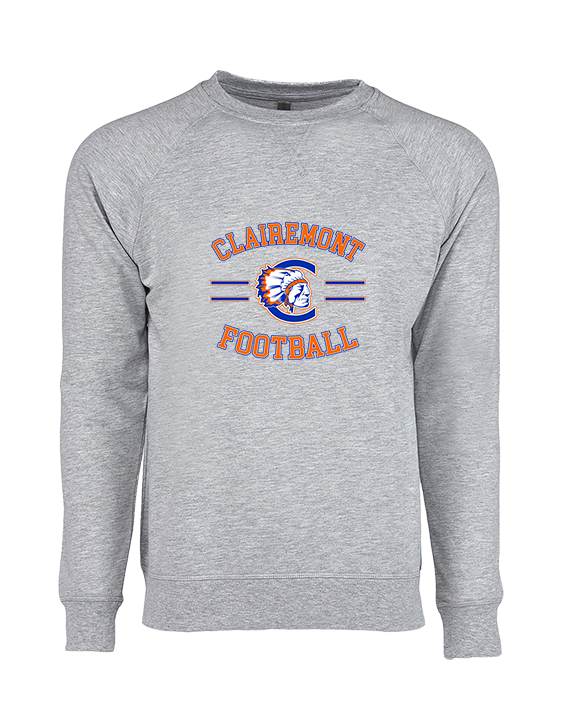Clairemont HS Football Curve - Crewneck Sweatshirt