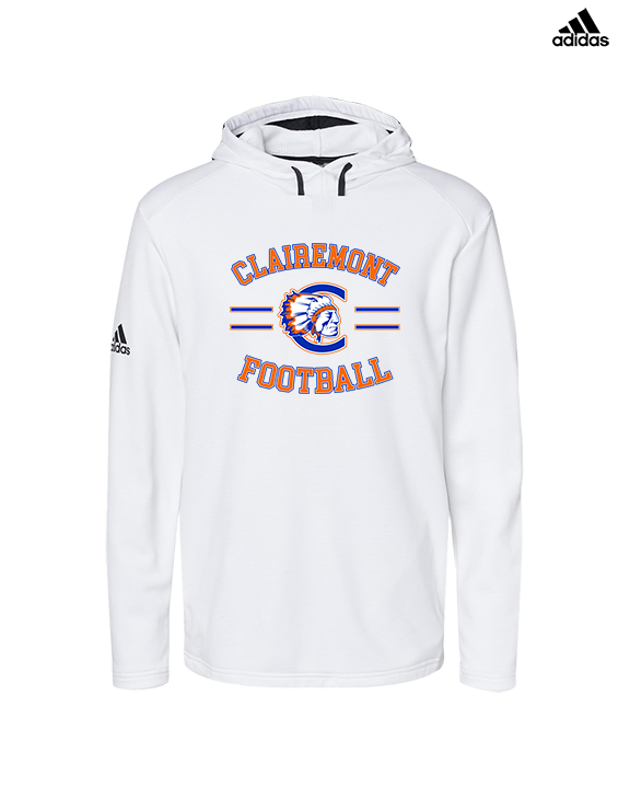 Clairemont HS Football Curve - Mens Adidas Hoodie
