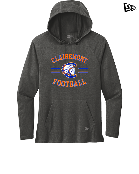 Clairemont HS Football Curve - New Era Tri-Blend Hoodie