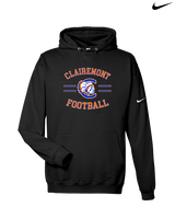 Clairemont HS Football Curve - Nike Club Fleece Hoodie
