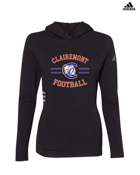 Clairemont HS Football Curve - Womens Adidas Hoodie