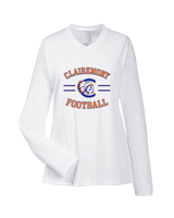 Clairemont HS Football Curve - Womens Performance Longsleeve