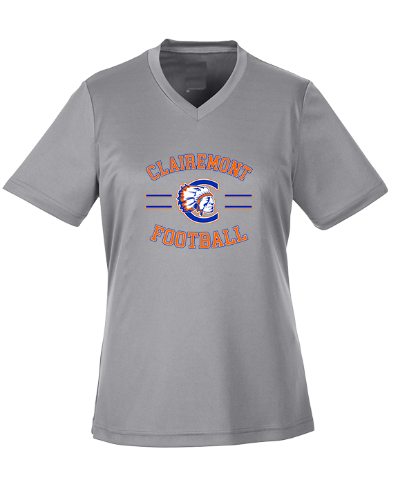 Clairemont HS Football Curve - Womens Performance Shirt