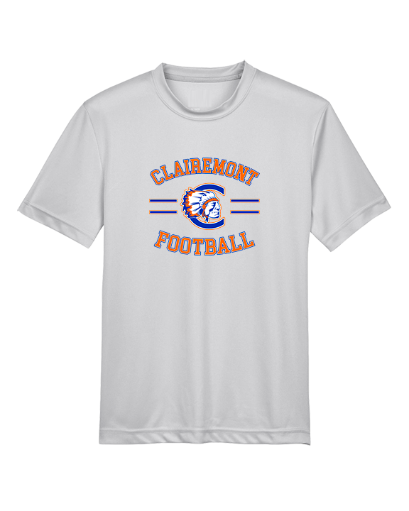 Clairemont HS Football Curve - Youth Performance Shirt