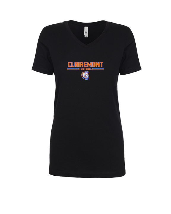 Clairemont HS Football Keen - Womens Vneck