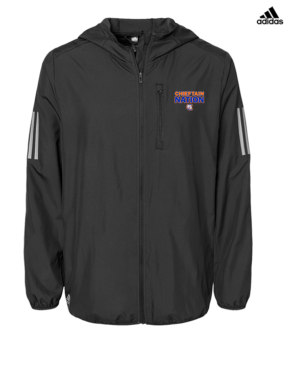 Clairemont HS Football Nation - Mens Adidas Full Zip Jacket