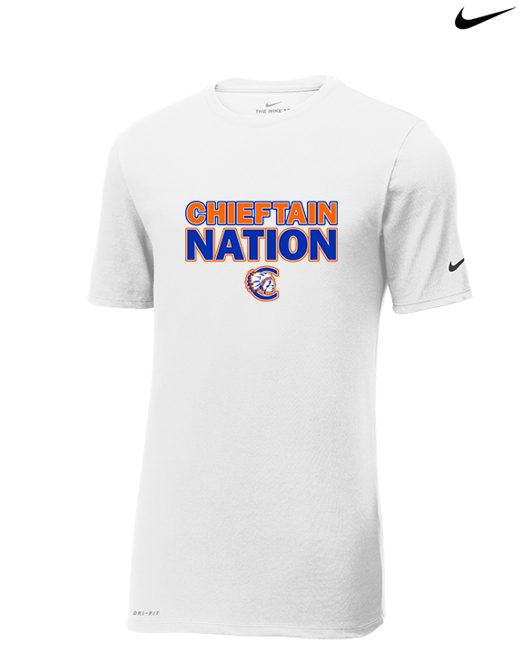 Clairemont HS Football Nation - Mens Nike Cotton Poly Tee