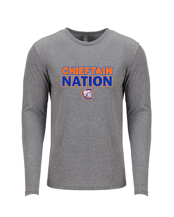 Clairemont HS Football Nation - Tri-Blend Long Sleeve