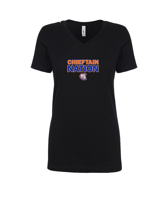 Clairemont HS Football Nation - Womens Vneck