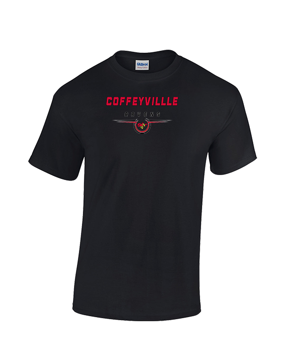 Coffeyville CC Football Design - Cotton T-Shirt