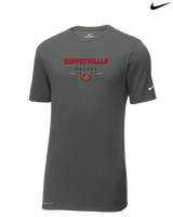 Coffeyville CC Football Design - Mens Nike Cotton Poly Tee