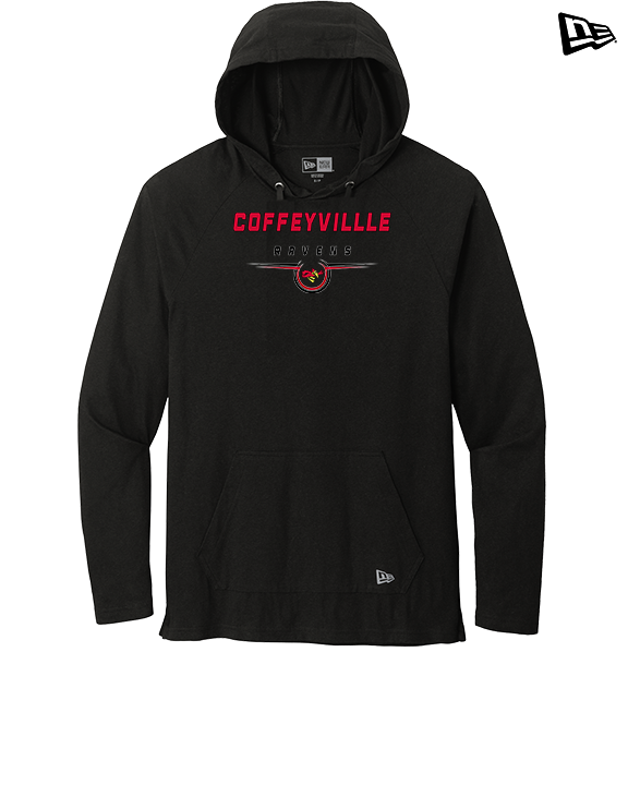 Coffeyville CC Football Design - New Era Tri-Blend Hoodie