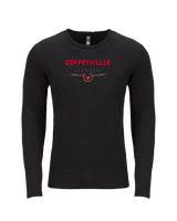 Coffeyville CC Football Design - Tri-Blend Long Sleeve